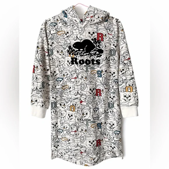 Roots Multicolor Cartoon Hoodie Dress - Picture 2 of 6
